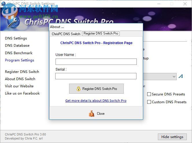 ChrisPC DNS Switch Pro(DNS切换工具) 3.60 免费版