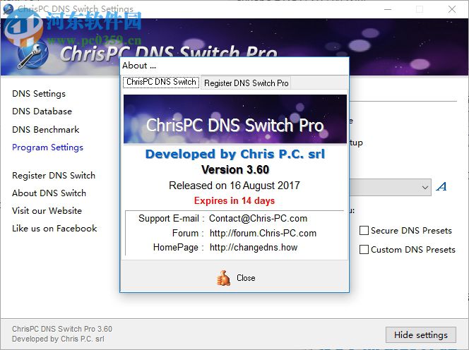 ChrisPC DNS Switch Pro(DNS切换工具) 3.60 免费版