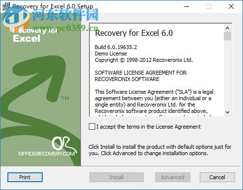 Recovery for Excel(excel文件损坏修复) 6.0 中文版