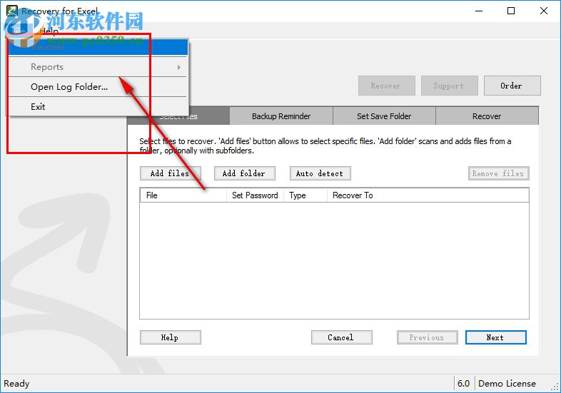 Recovery for Excel(excel文件损坏修复) 6.0 中文版