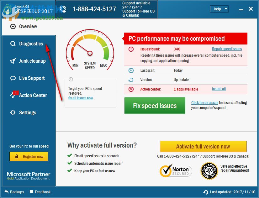 TweakBit PCSpeedUp(系统优化软件) 1.8.2.11 破解版