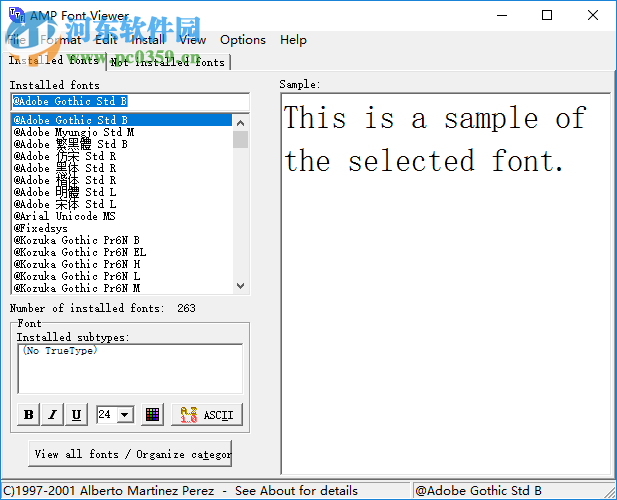FontViewer(字体预览器) 3.0 中文版