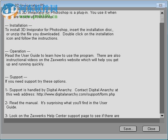 3D invigorator for Photoshop下载(PS3D插件) 8.5.0 中文版
