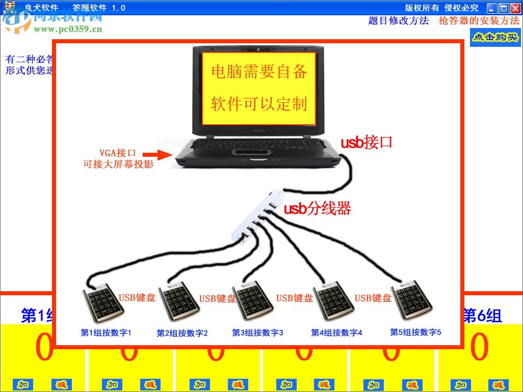 良犬知识竞赛抢答软件 1.0 绿色版