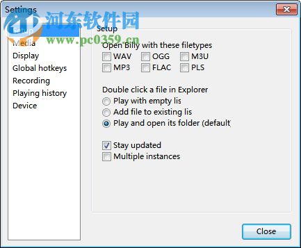ogg格式播放器(Billy) 1.04 绿色版