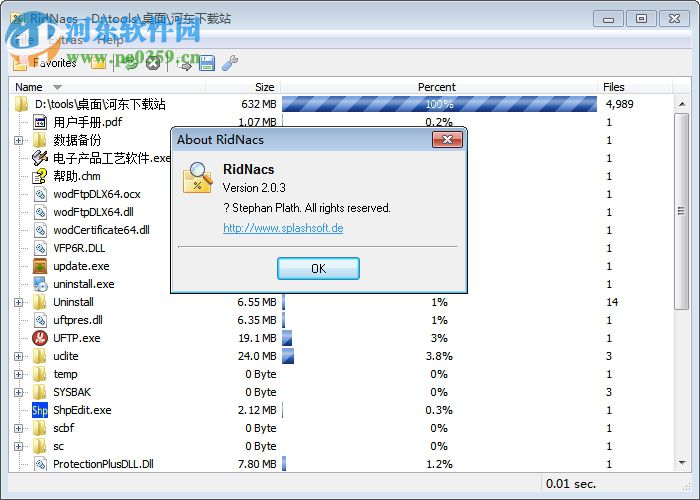 RidNacs(硬盘空间分析工具) 2.0.3 绿色版