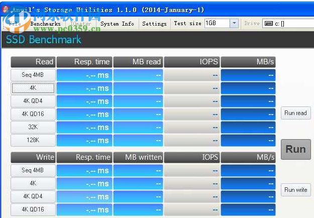 Anvils Storage Utilities(SSD固态硬盘测速工具) 1.0.50 绿色版