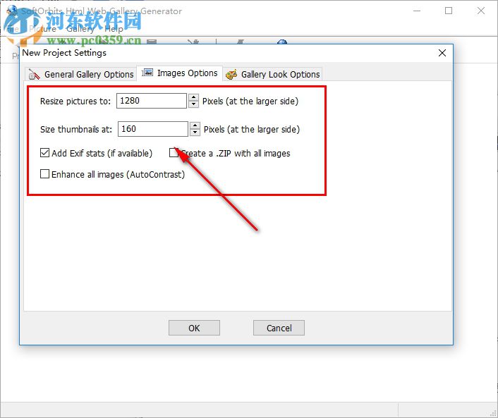 Html Web Gallery Generator(图片转html工具) 1.2 官方版