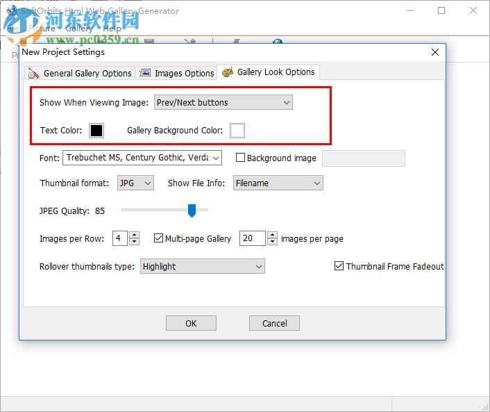 Html Web Gallery Generator(图片转html工具) 1.2 官方版