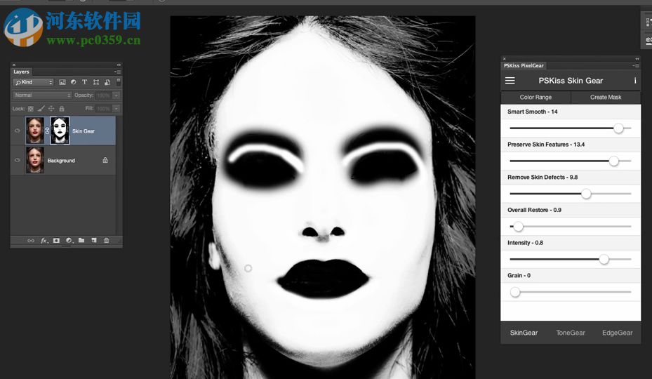 PSKiss PixelGear(PS润肤磨皮扩展) 2.0 汉化破解版