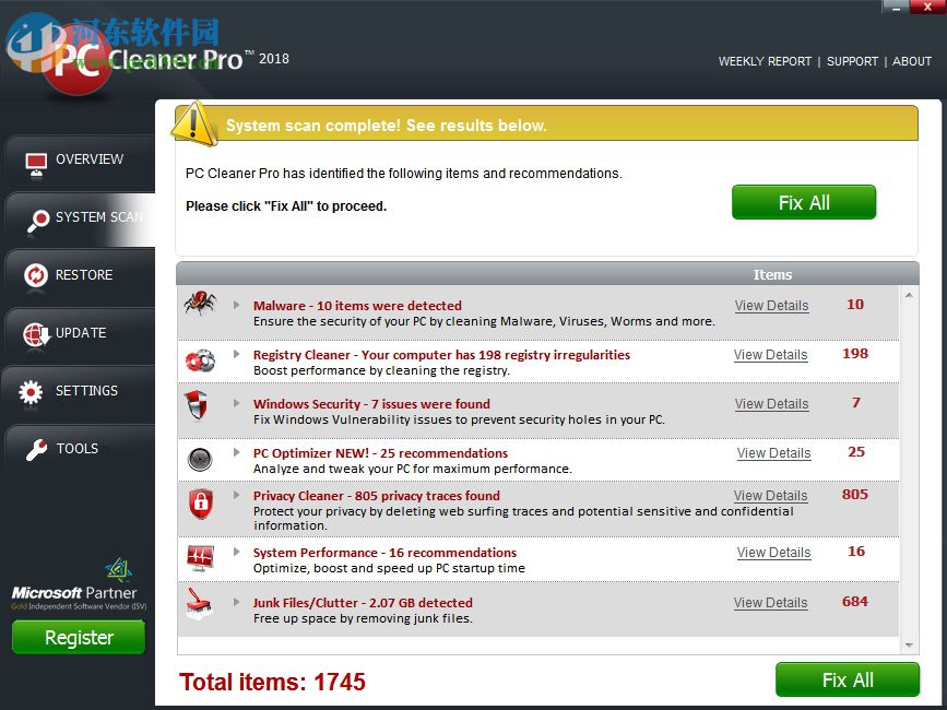 PC Cleaner Pro 2018下载 14.0.18.3.20 破解版