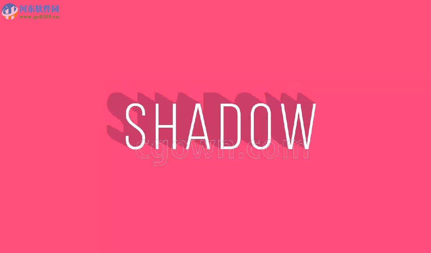 Advanced Shadow(AE自定义字体长投影预设) 1.0 免费版