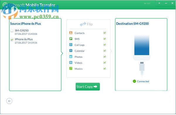 Gihosoft Mobile Transfer(手机数据传输软件) 1.1 官方版
