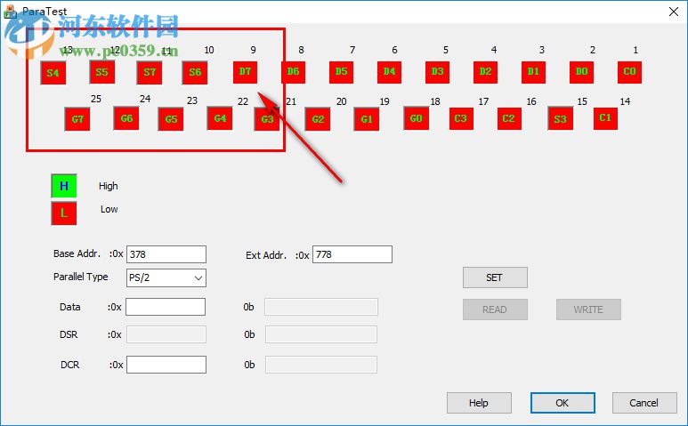 ParaTest(并口信号测试软件) 1.0 免费版