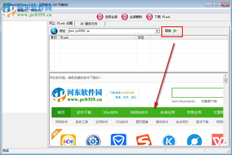 CuteSWFGet中文版下载(网站SWF文件下载工具) 1.0 绿色破解版