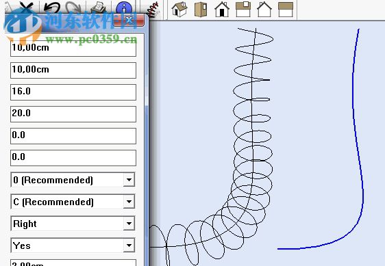 Helix along curve(SketchUp曲线螺旋插件) 0.9.0 最新免费版