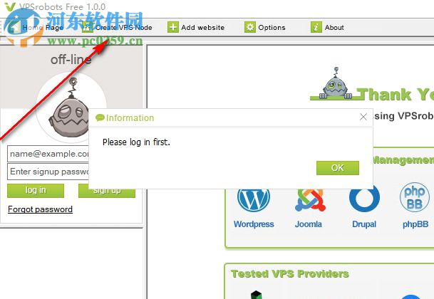 VPSrobots(一站式网站管理软件) 1.0 官方版