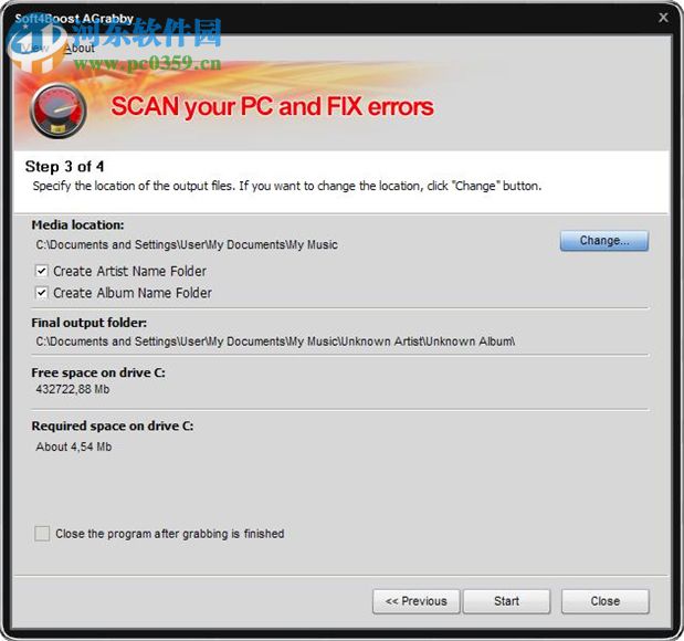 Soft4Boost Any Audio Grabber(CD音乐提取软件)