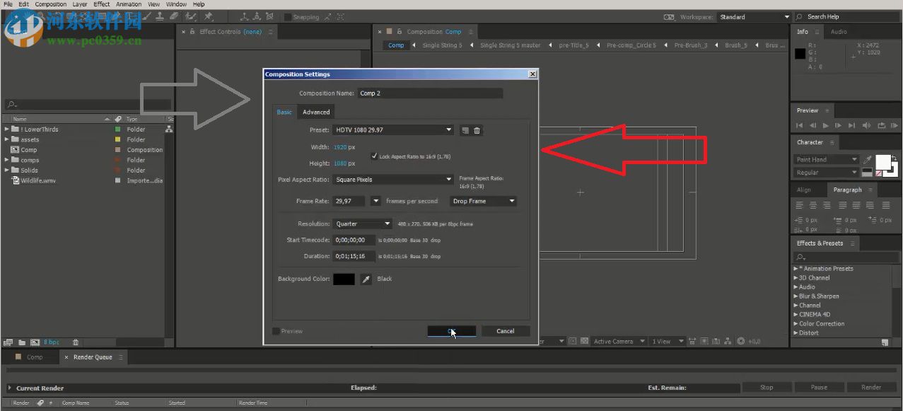 Brush Lower Thirds(画笔风格标题字幕条AE模板) 1.0 免费版