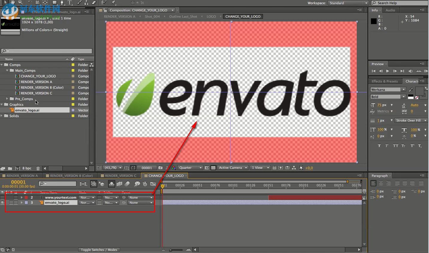 Black Classic 3D Logo(三维黑色光泽LOGO标志AE模板) 2.0 免费版