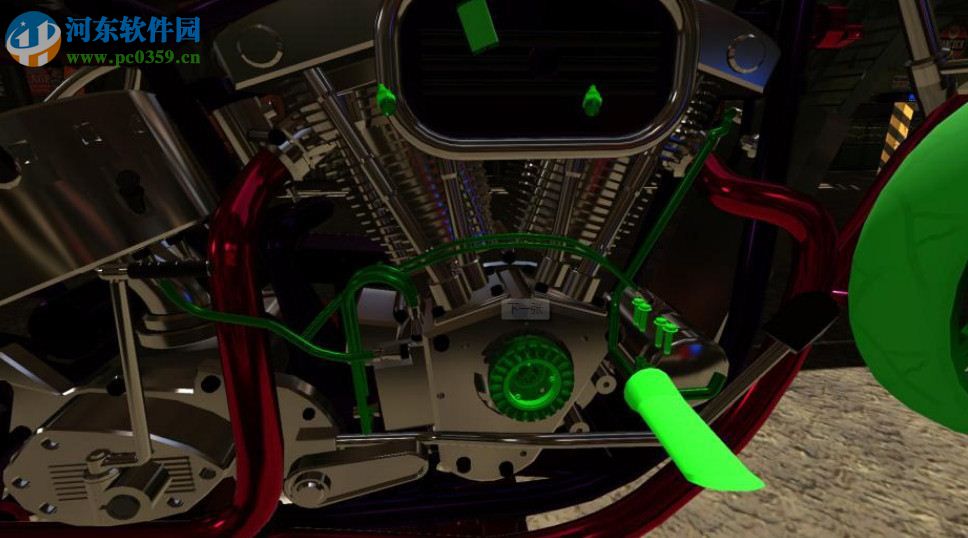 摩托车车库机械模拟器 英文版