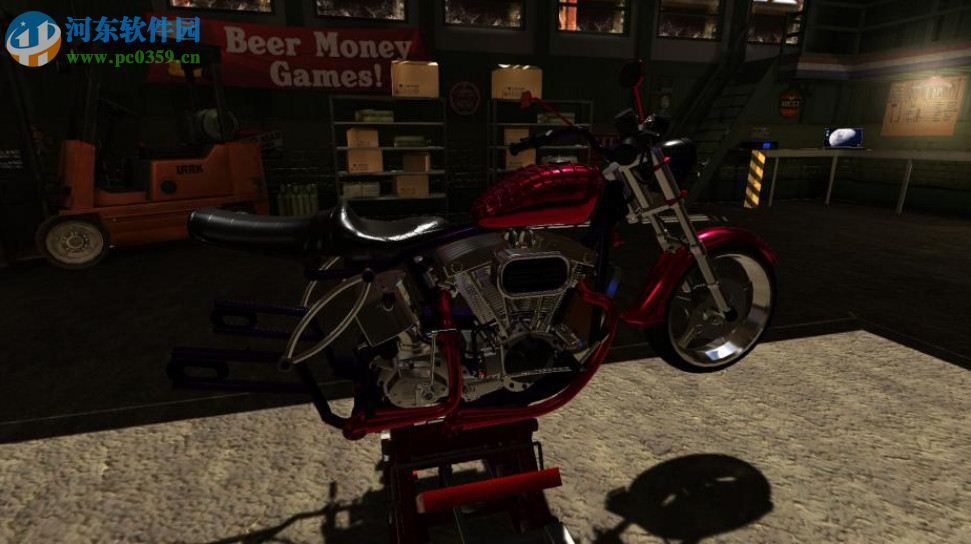 摩托车车库机械模拟器 英文版