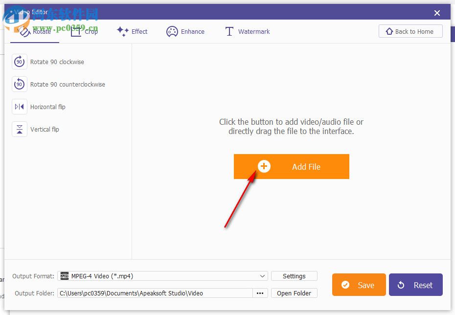 Apeaksoft Video Editor(视频编辑器)