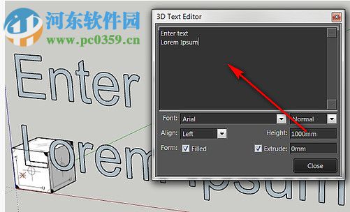 3D Text Editor下载(SketchUp3D文本编辑器) 1.2.0 汉化版