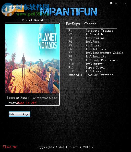 荒野星球十二项修改器 v0.9.0.3