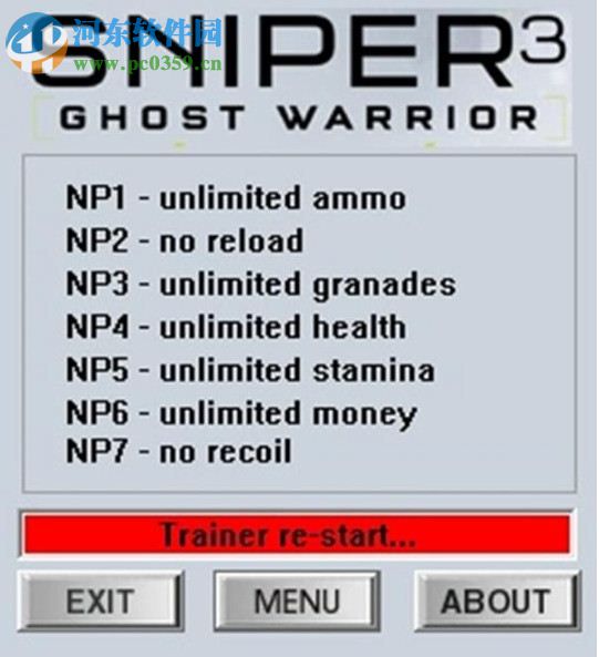 狙击手七项修改器