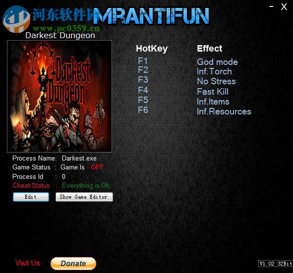 暗黑地牢六项修改器全版本