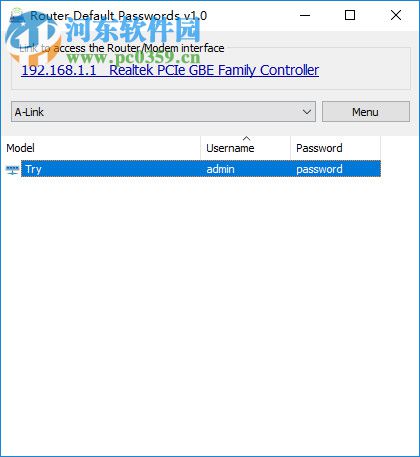Router Default Password(路由器密码复位软件) 1.0 绿色版