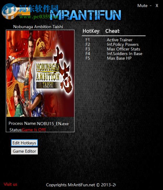 信长之野望大志八项修改器 V06.25