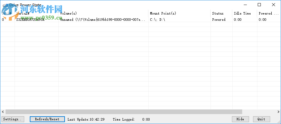 Drive Power State(硬盘运行时间查询工具) 1.0 免费版