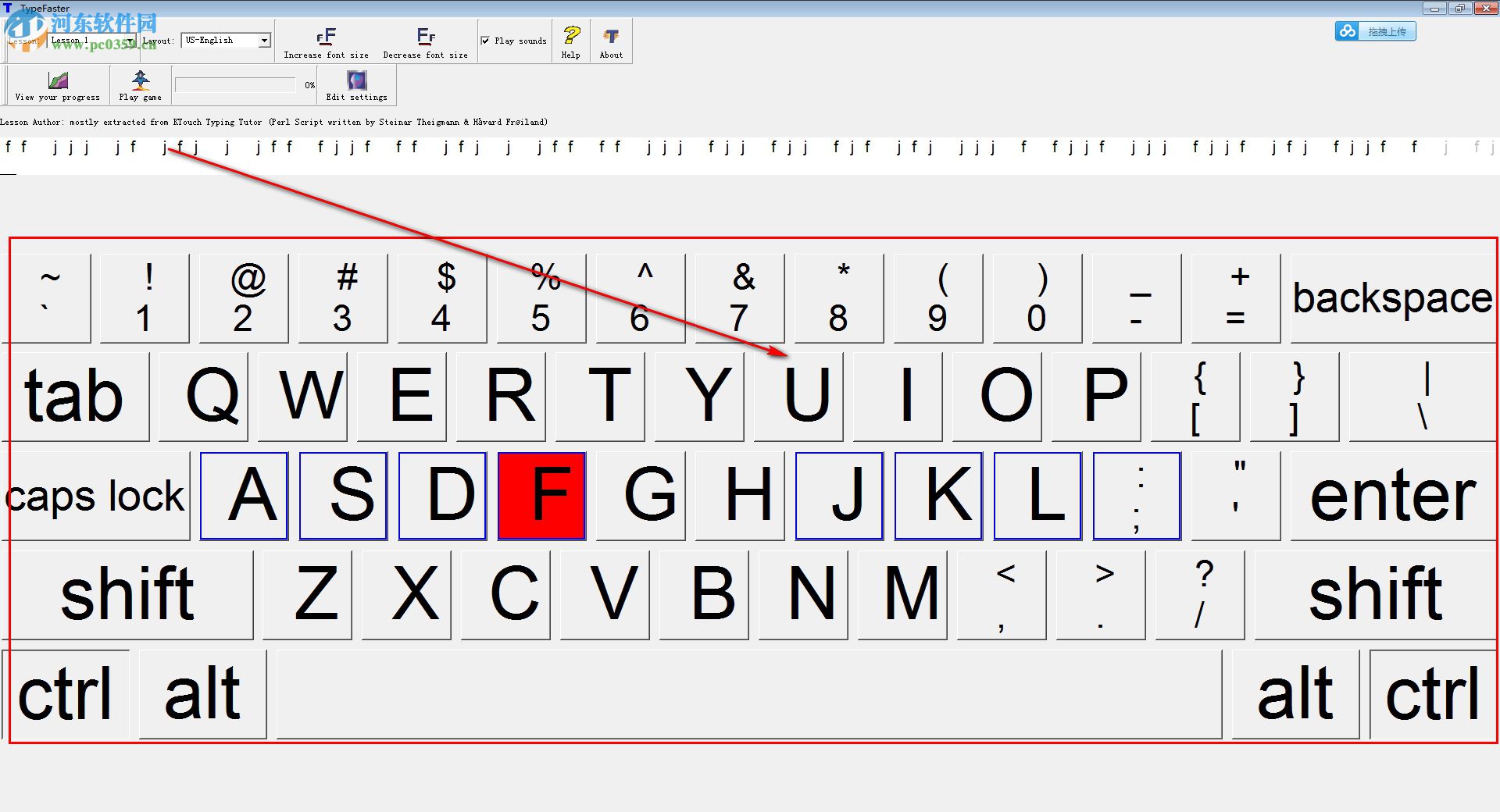 TypeFaster(英文打字练习软件) 1.0 官方版