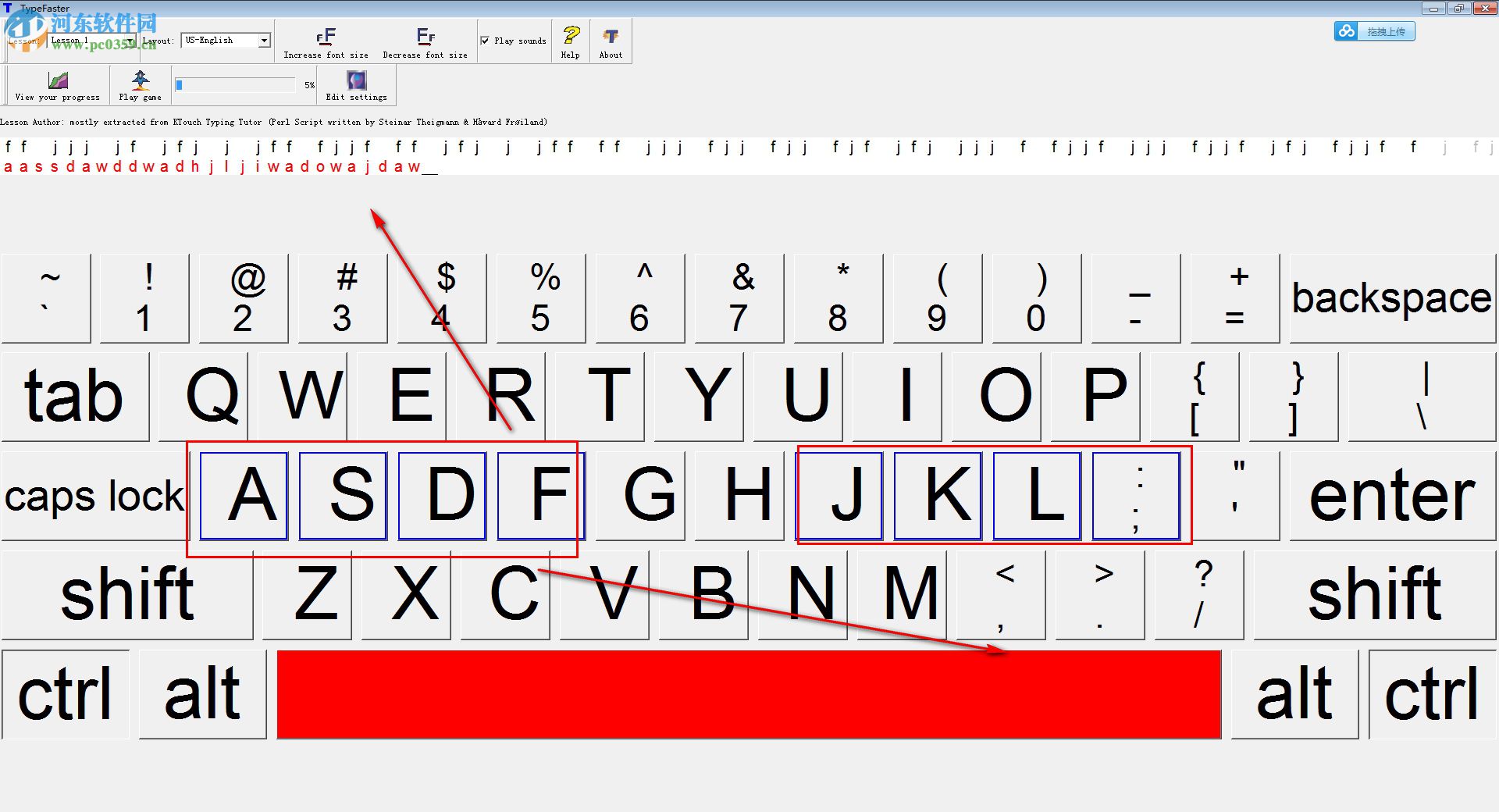 TypeFaster(英文打字练习软件) 1.0 官方版