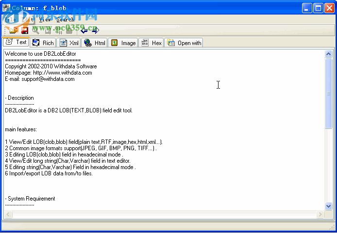 DB2LobEditor(数据库编辑工具)