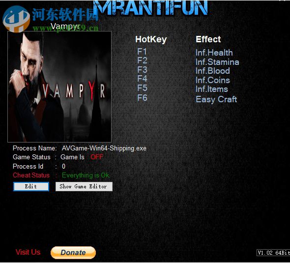 吸血鬼六项修改器 1.02