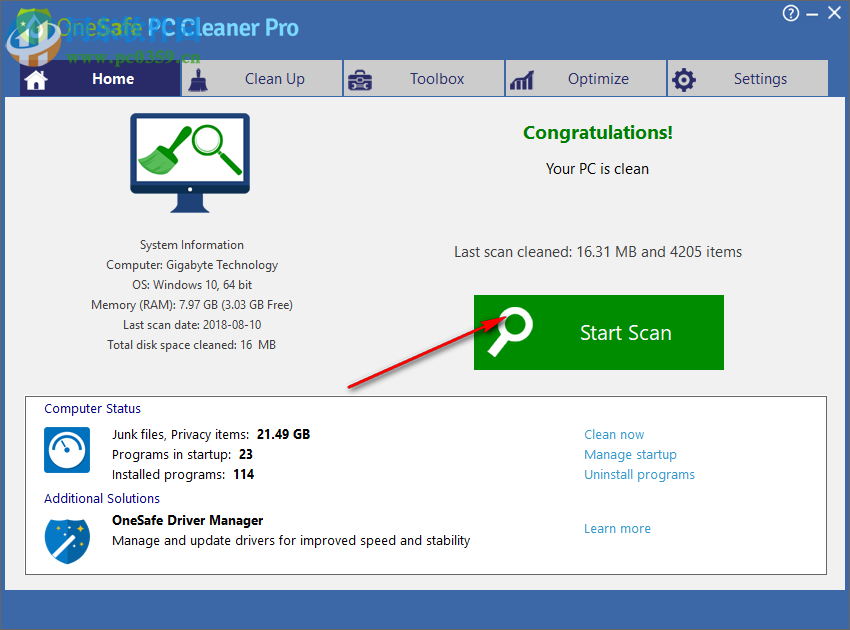 OneSafe PC Cleaner(系统清理)