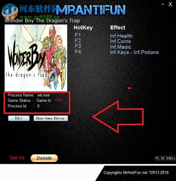 神奇小子龙之陷阱四项修改器