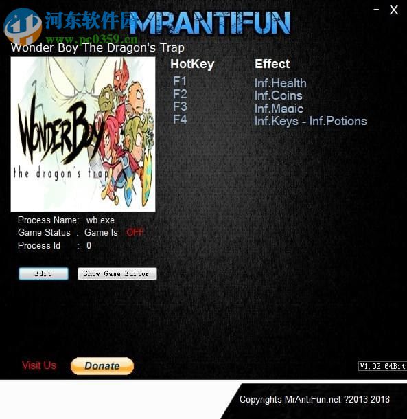 神奇小子龙之陷阱四项修改器