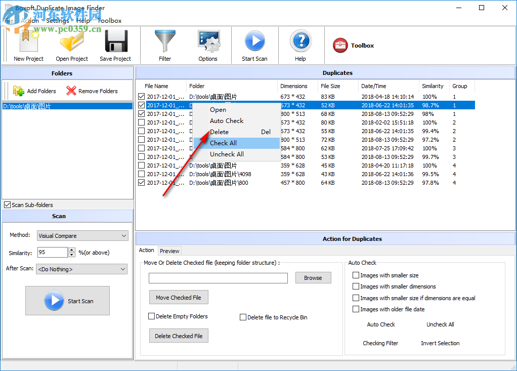 Boxoft Duplicate Image Finder(图片重复查找软件) 1.0 官方版