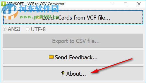 VovSoft VCF to CSV Converter(VCF转CSV工具)