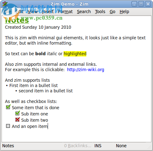 Zim(桌面wiki维基系统) 0.69.1 官方版
