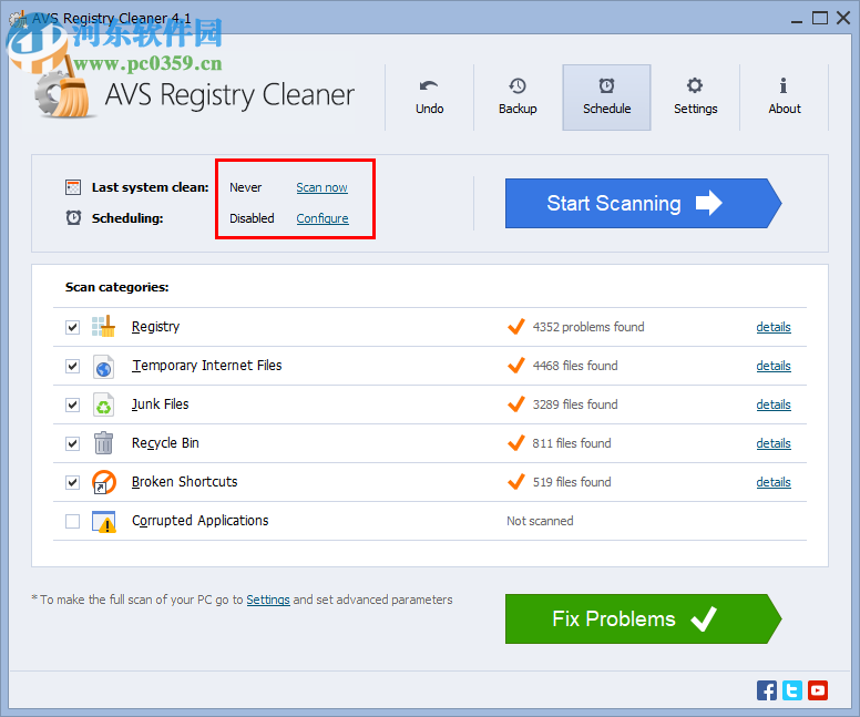 AVS Registry Cleaner(注册表垃圾清理软件) 4.1.2 官方版