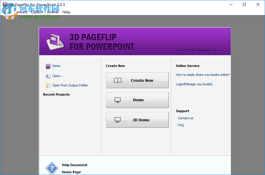 3D PageFlip for PowerPoint(PPT转Flash工具) 2.0.3 绿色免费版