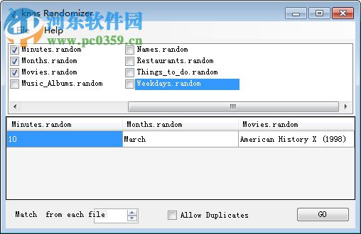 knas Randomizer(数据随机提取器) 1.0.0 绿色版