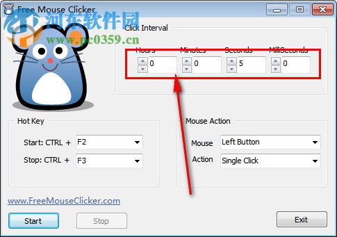 Free Mouse Clicker(鼠标重复点击软件) 1.0.0.0 官方绿色版
