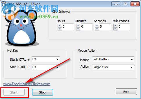 Free Mouse Clicker(鼠标重复点击软件) 1.0.0.0 官方绿色版