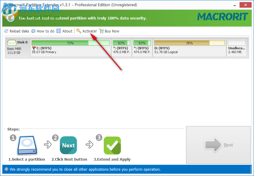 分区拓展器(Macrorit Partition Extender) 1.4.3 破解版